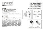 IRLU3915PBF HEXFET® Power Mosfet 55V: n yksi-N-kanava Hexfet Power Mosfet I-PAK-paketissa
